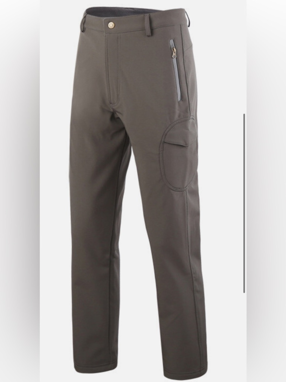 ESDY Lurker Shark Skin Fleece Lined Waterproof Cargo Pants Olive Brown 3XL